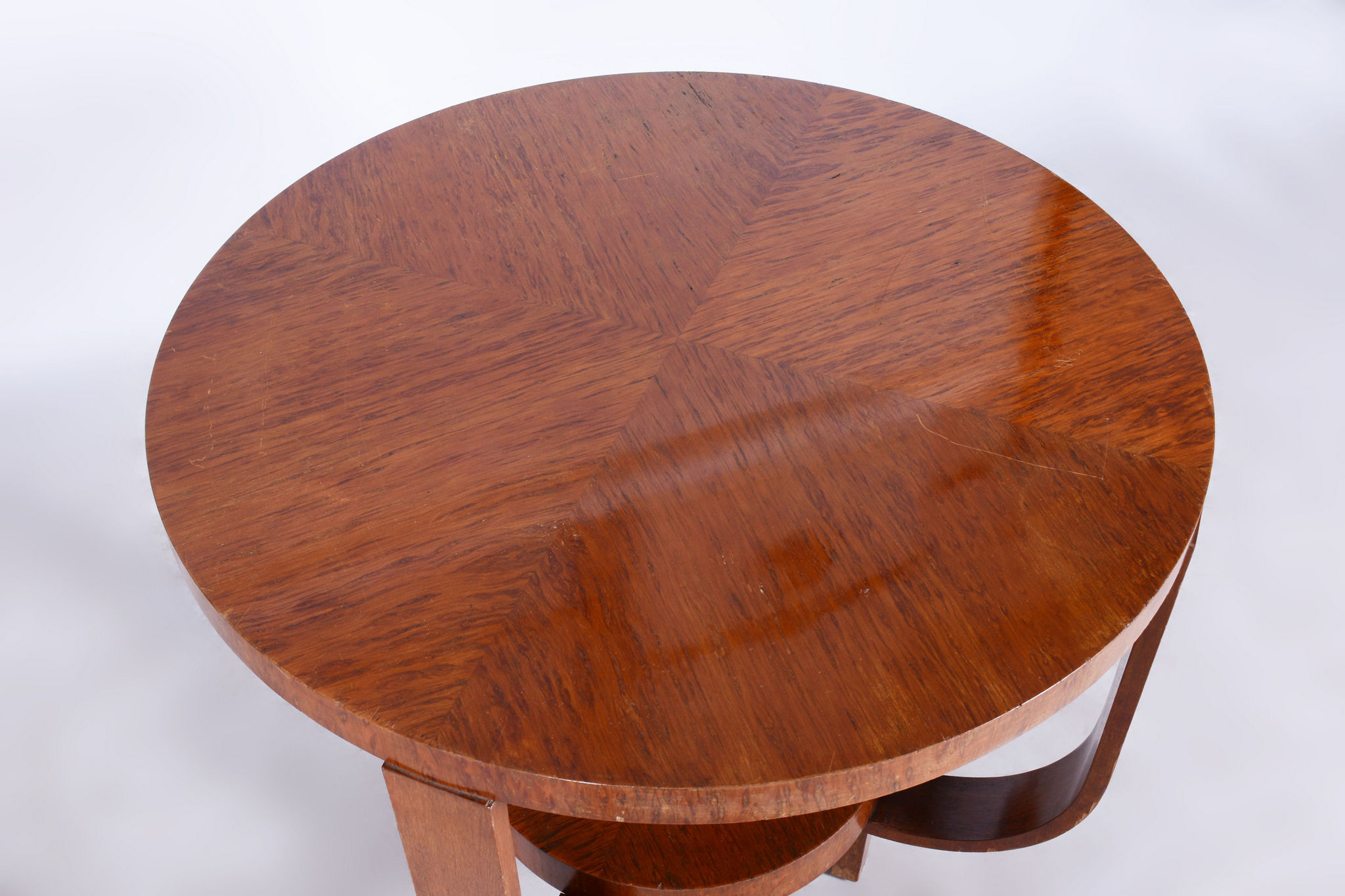 Palisander Seating Set with Coffee Table, Art Deco, Restored, France, 1920s
