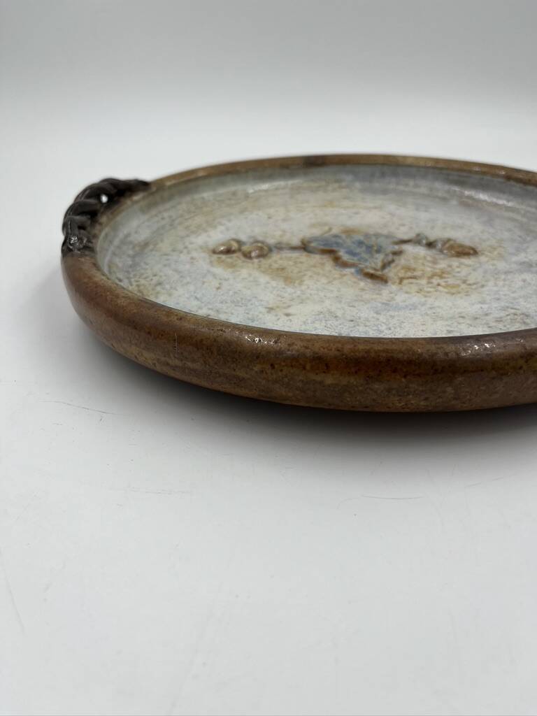 Stoneware fruit dish