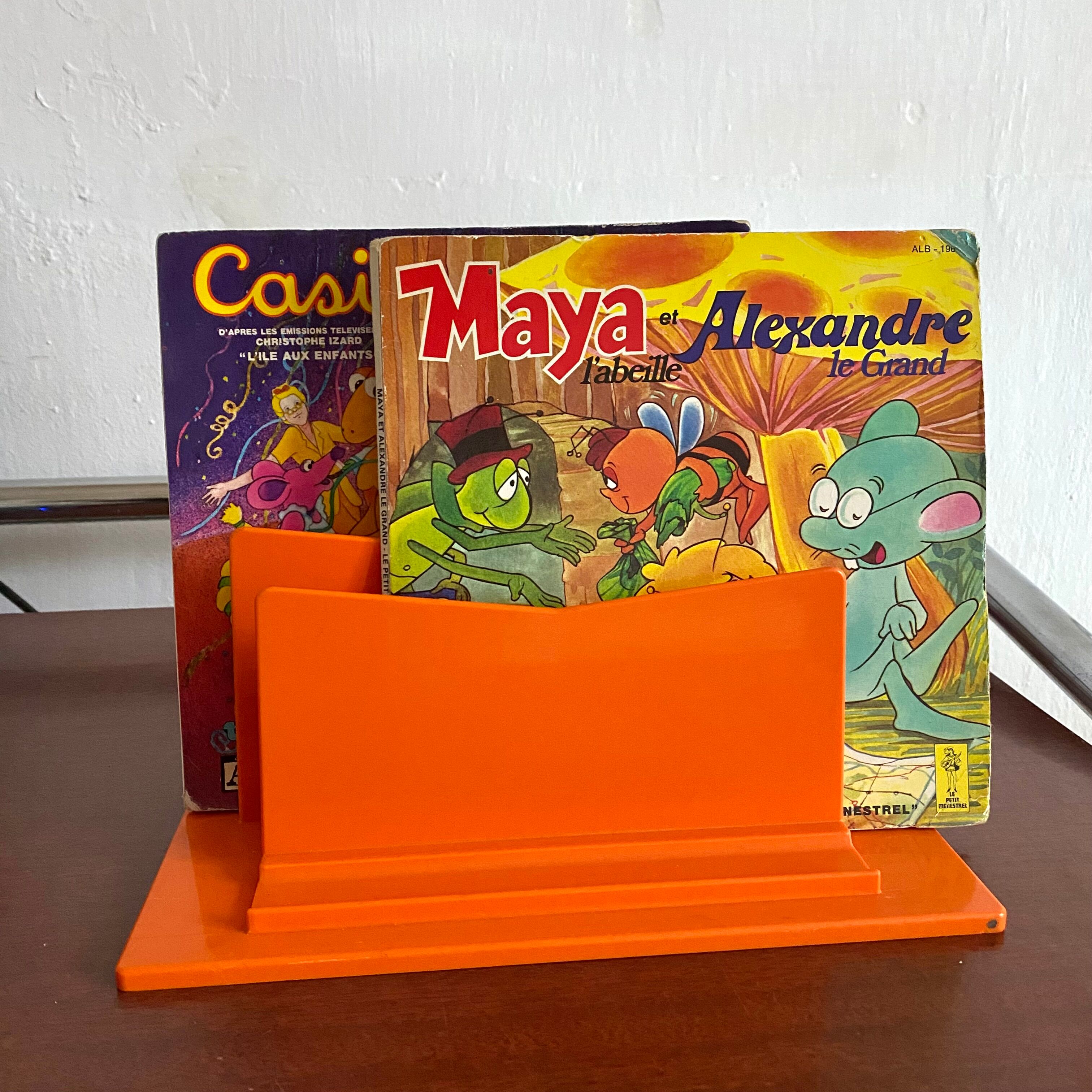 Vintage orange letterholder 70s