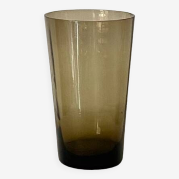 Vase en verre fumé, années 70