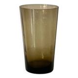 Smoked glass vase from the 70s