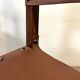Spanish chair in leather and carved wood, 1950s/60s.