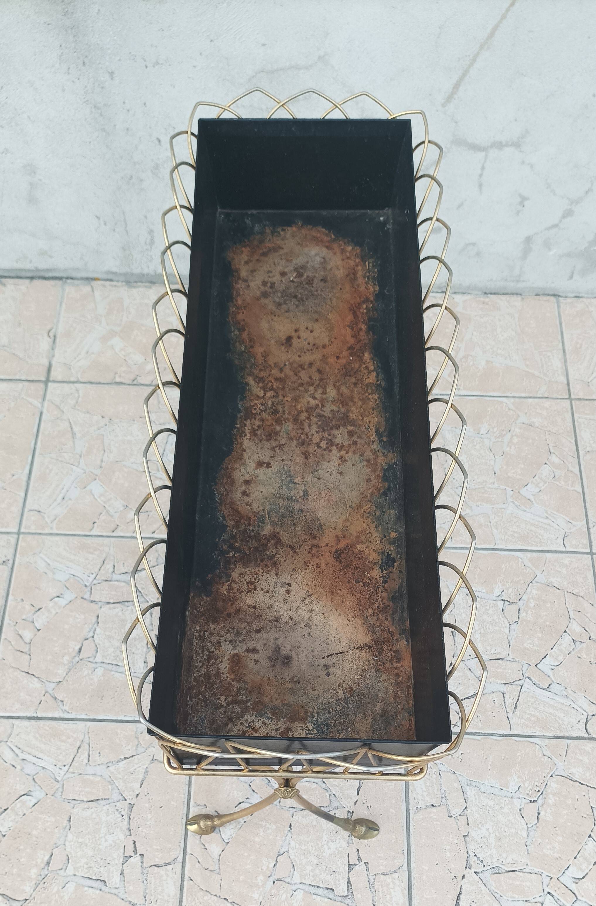 Brass planter in the style of Maison Jansen 1960