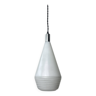 Ancienne suspension vintage en verre 1970
