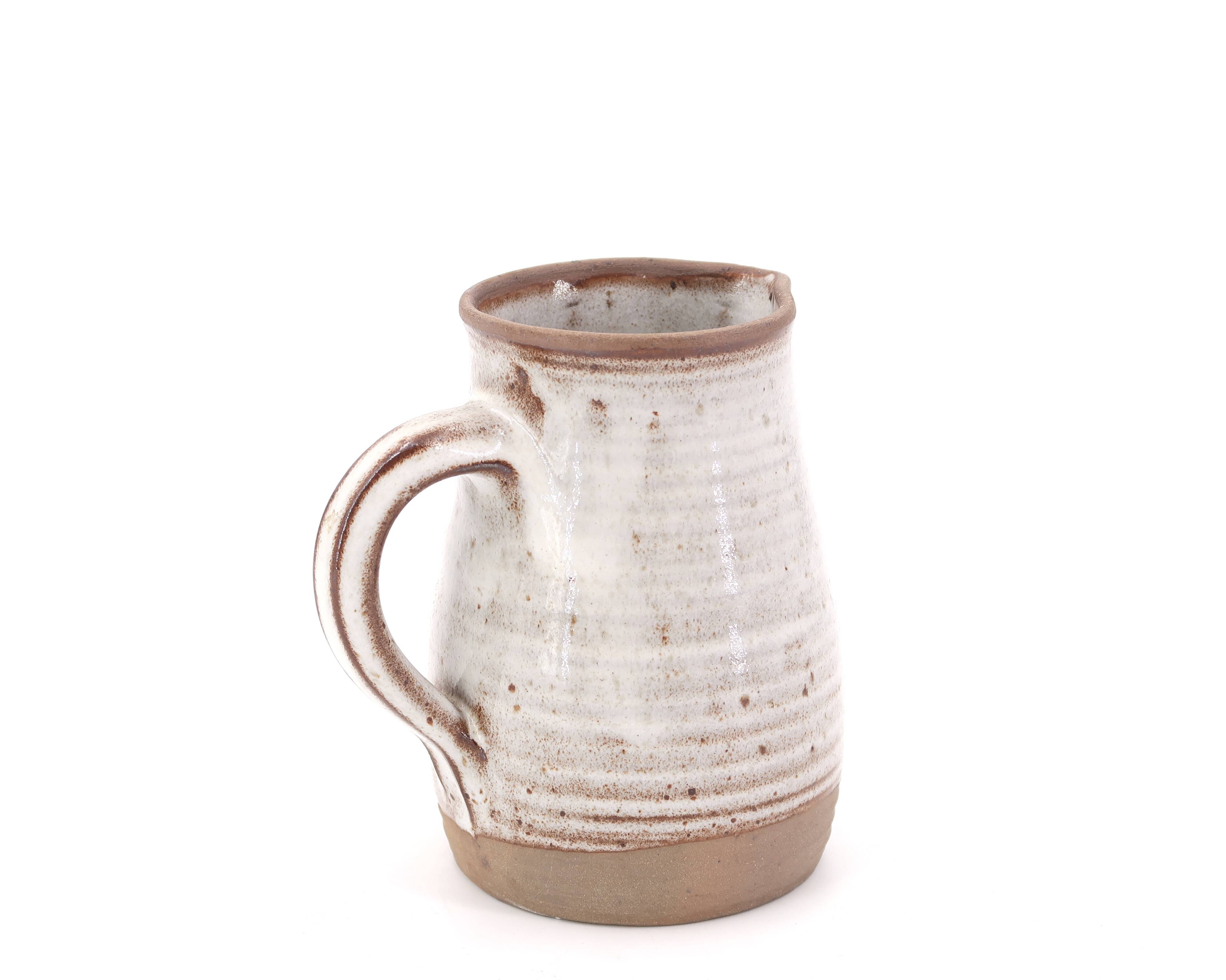 Stoneware milk pitcher by Roger Jacques, 1960s