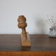 Light wood coat holder 2 patères