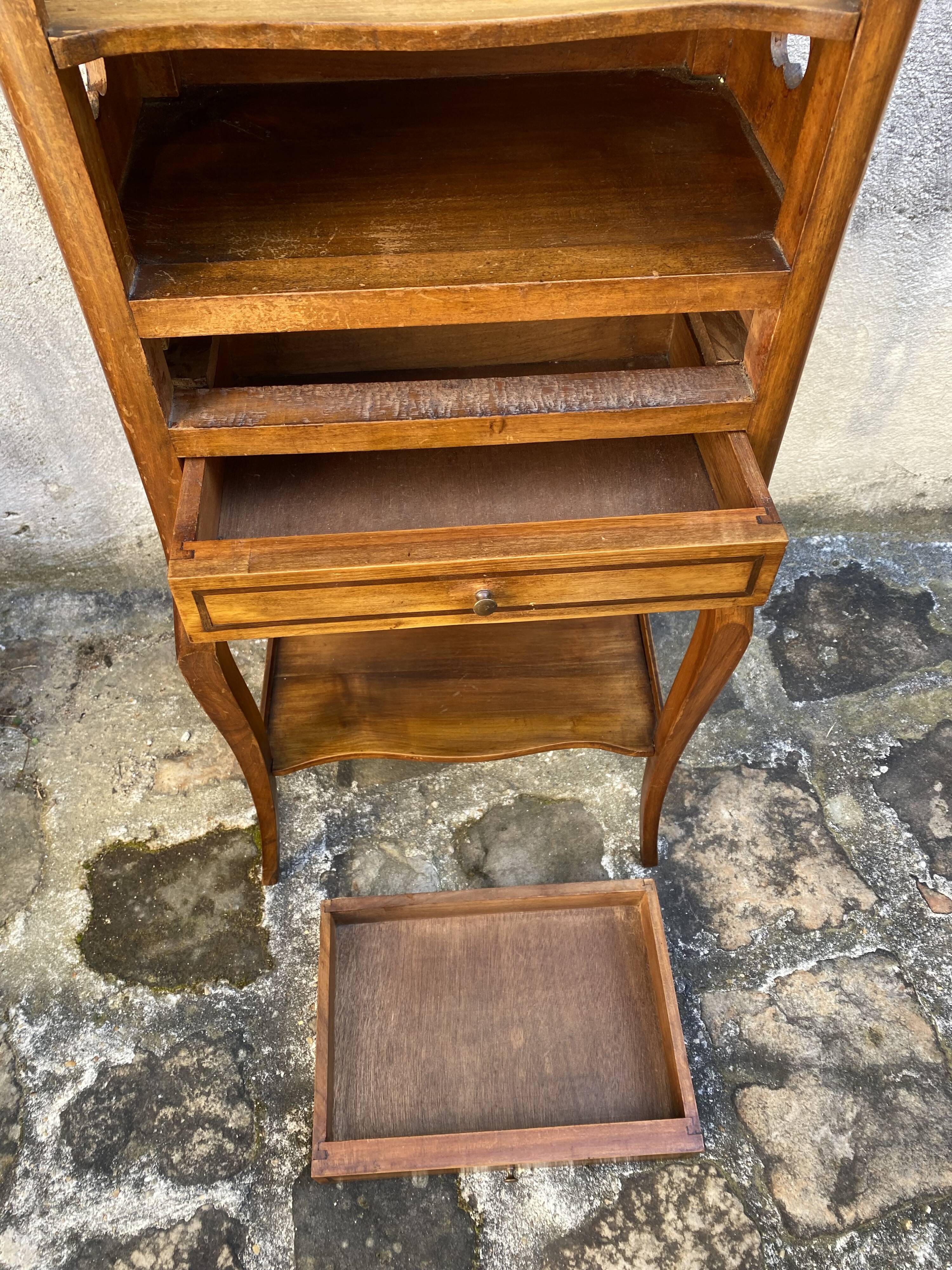 End of sofa/small entry piece of furniture/bedside… in cherry wood