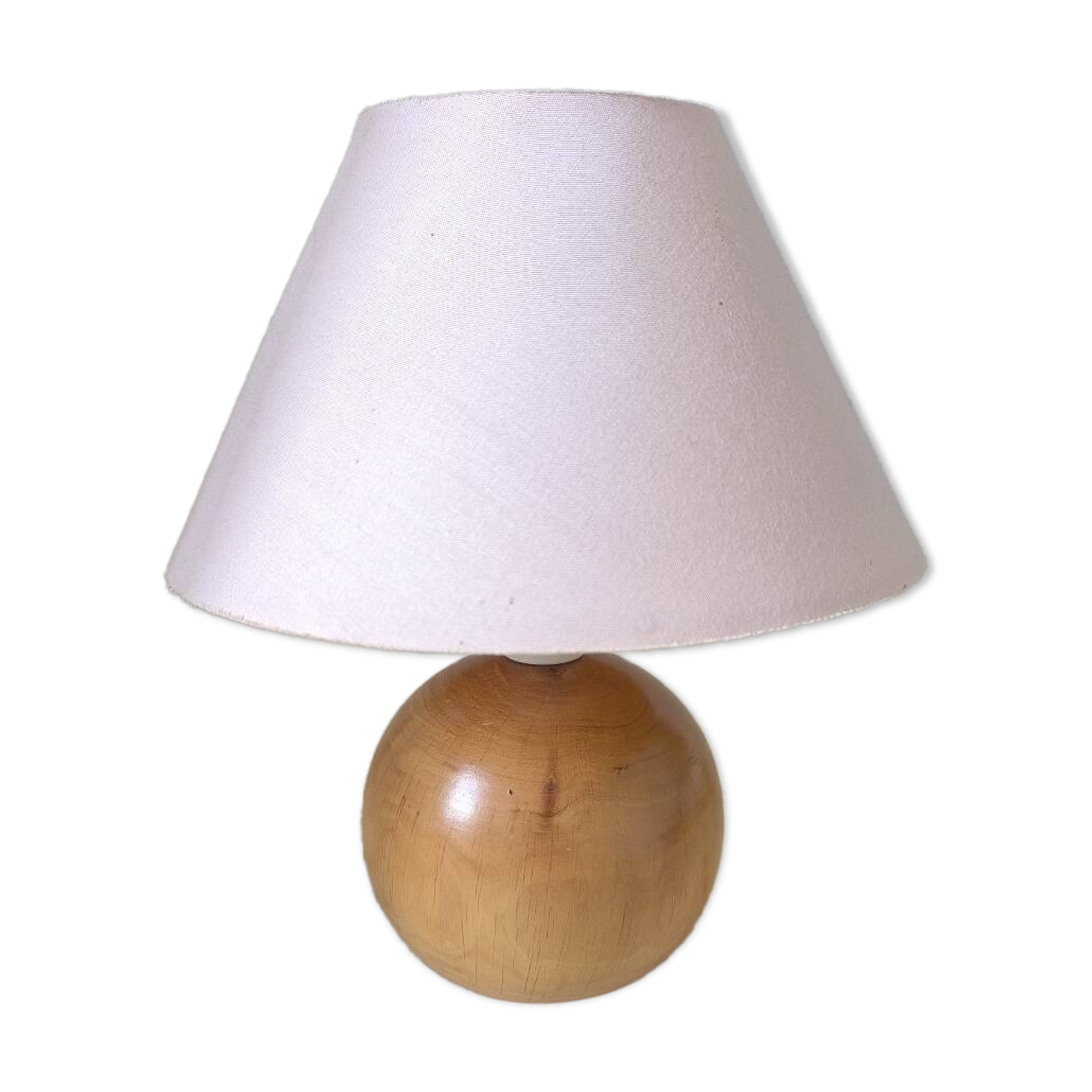 Walnut wood ball lamp