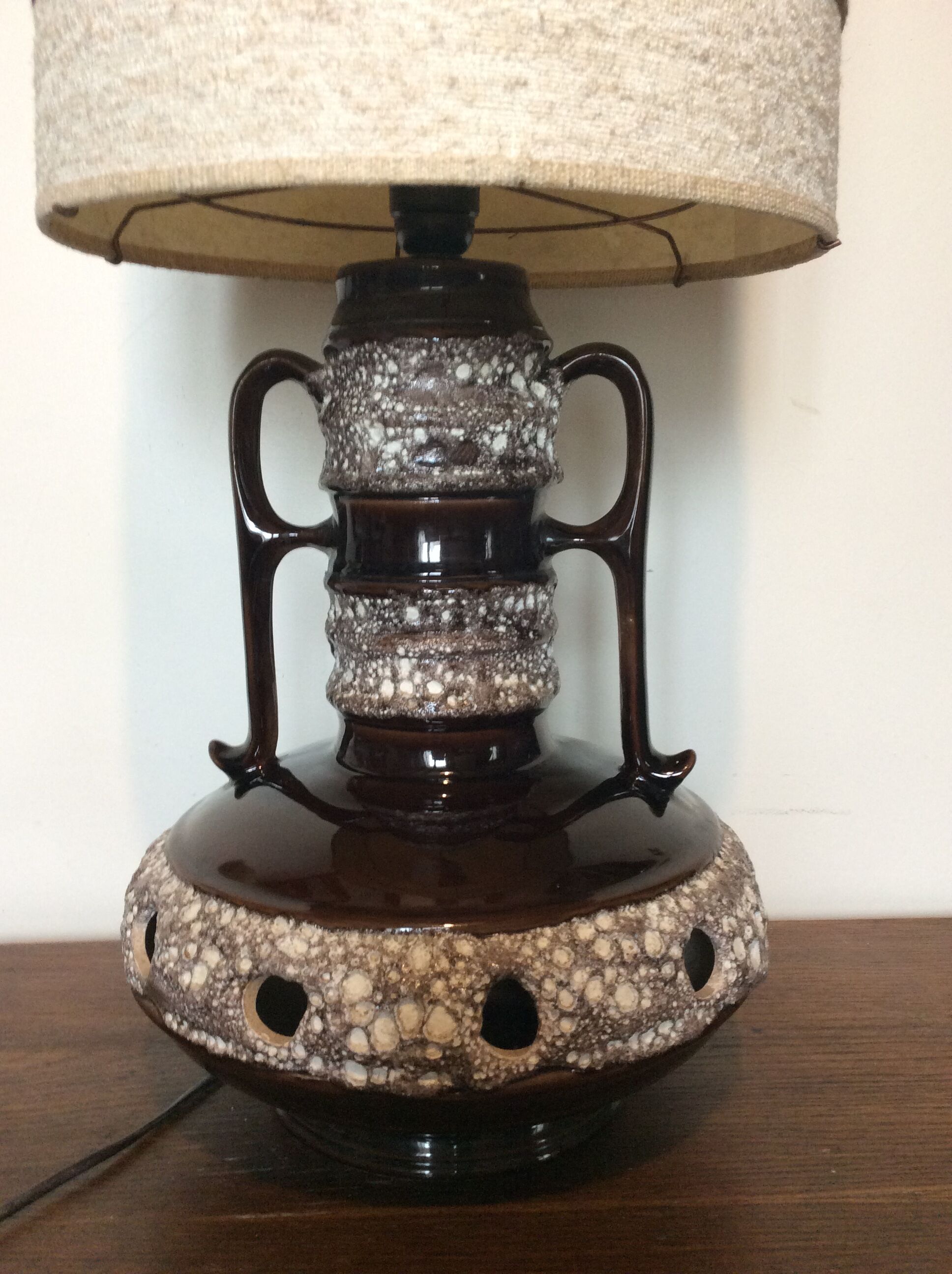 Floor lamp with its lampshade