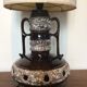 Floor lamp with its lampshade