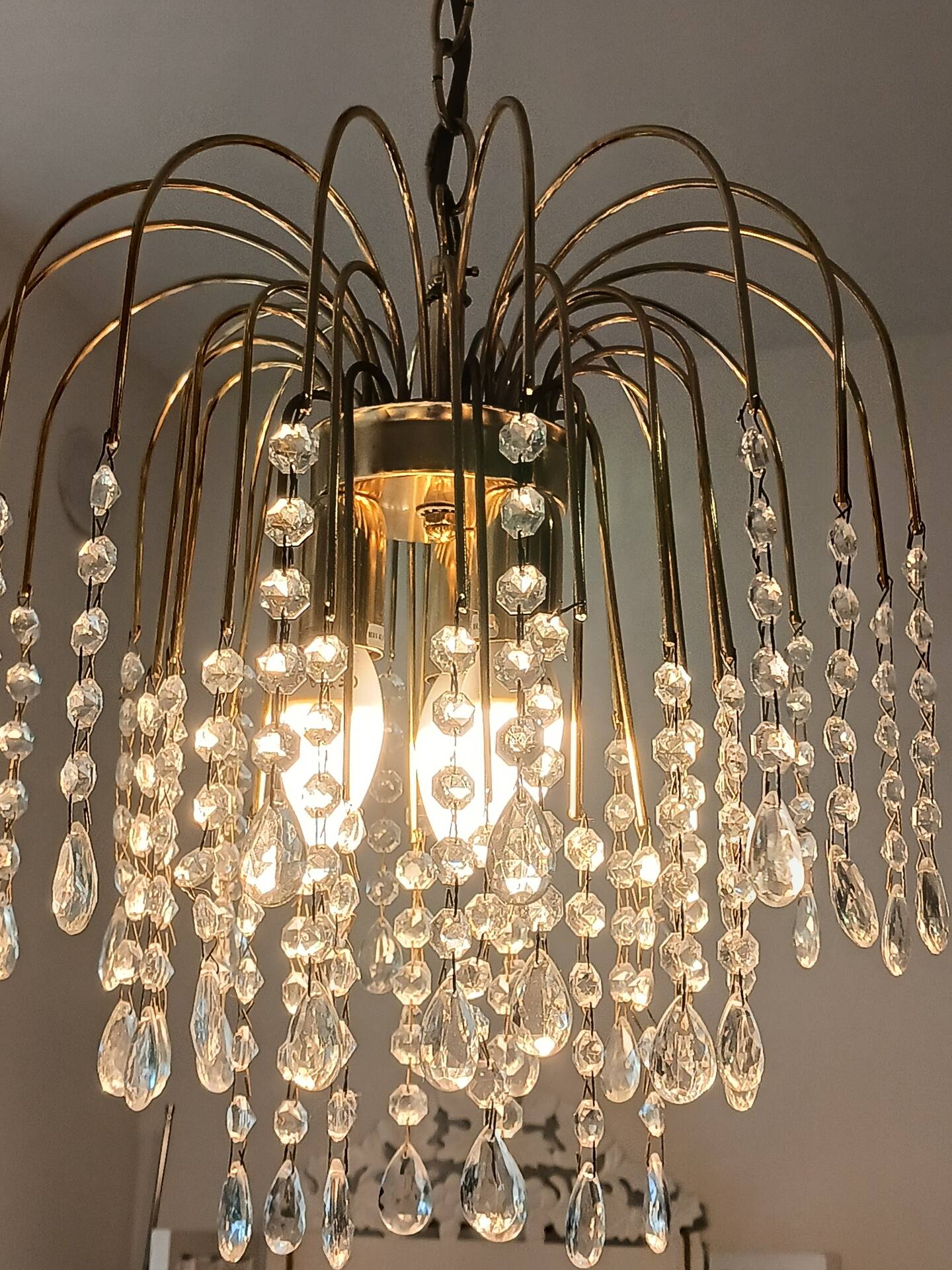 Italian vintage 70's chandelier
