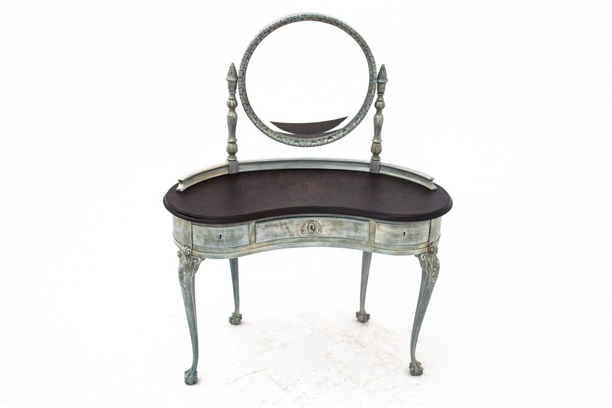 Antique dressing table in french provence style, Western Europe, circa 1910.