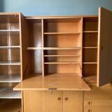 Furniture from the 70s, solid, light oak, good condition.