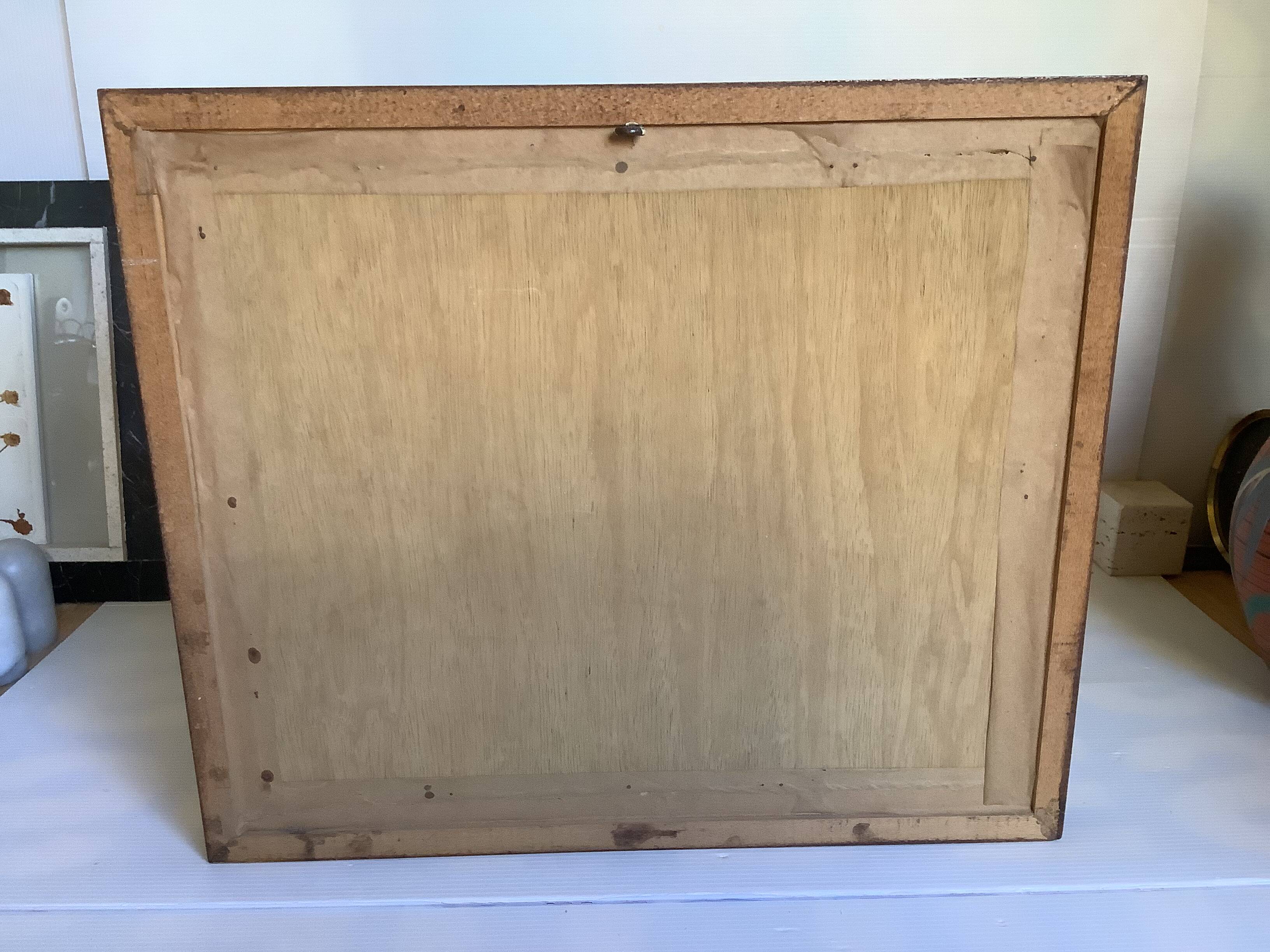 Animal painting deer doe oil on panel