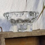 Bougeoir en verre vintage