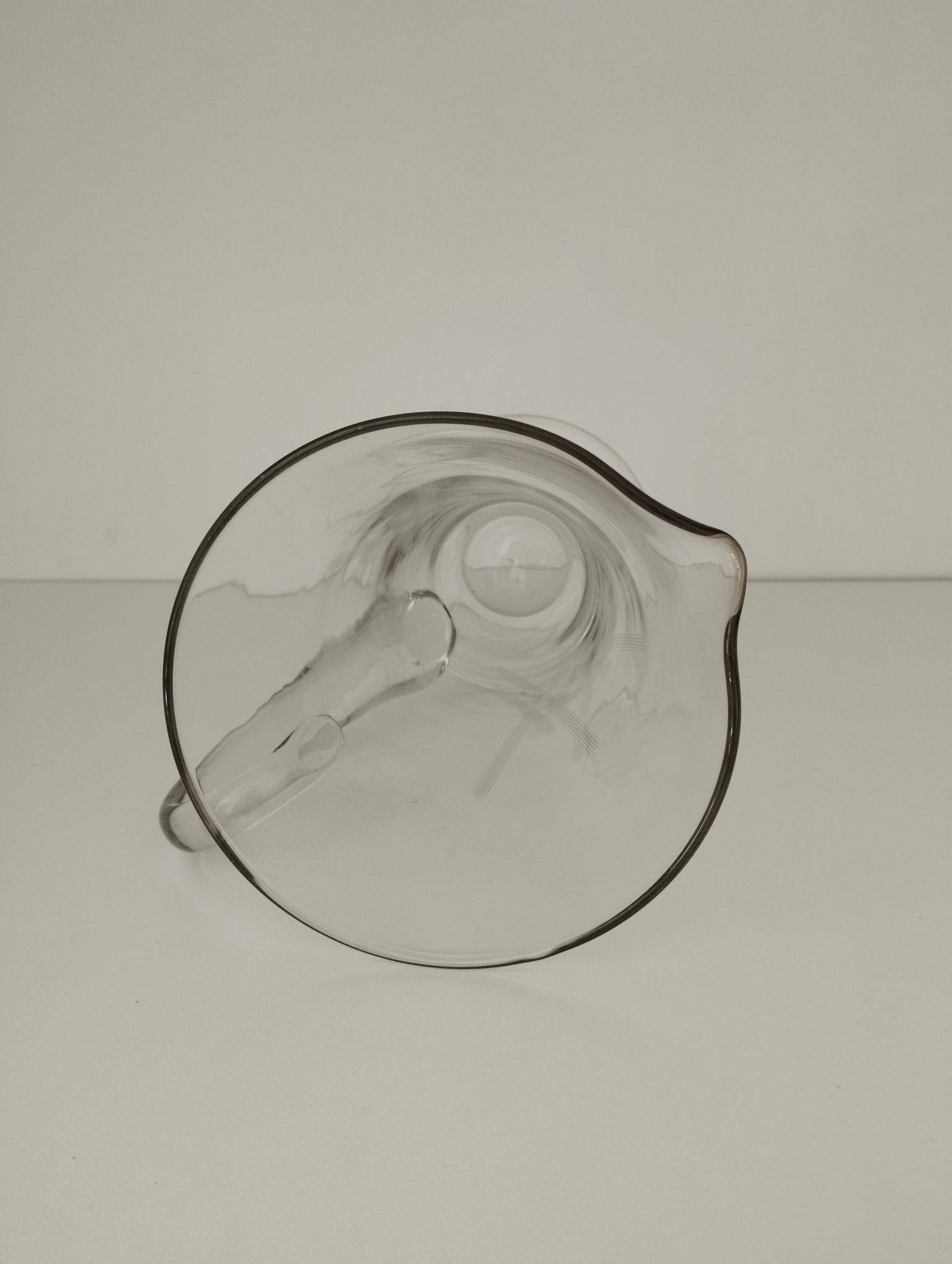 Elegant jug - carafe from the Manufacture Royale in Bayel crystals - 1950 - Midcentury - Vintage