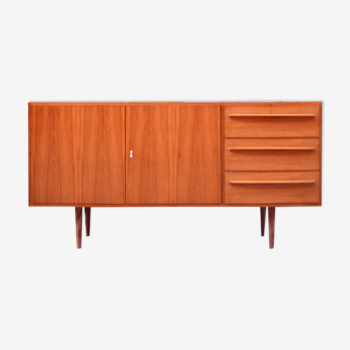 Mid Century Walnut Germany Sideboard Cabinet