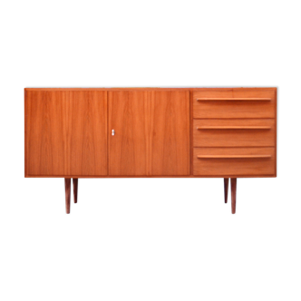 Mid Century Walnut Germany Sideboard Cabinet