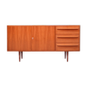 Mid Century Walnut Germany Sideboard Cabinet