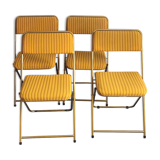 4 vintage Lafuma folding chairs
