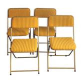 4 vintage Lafuma folding chairs