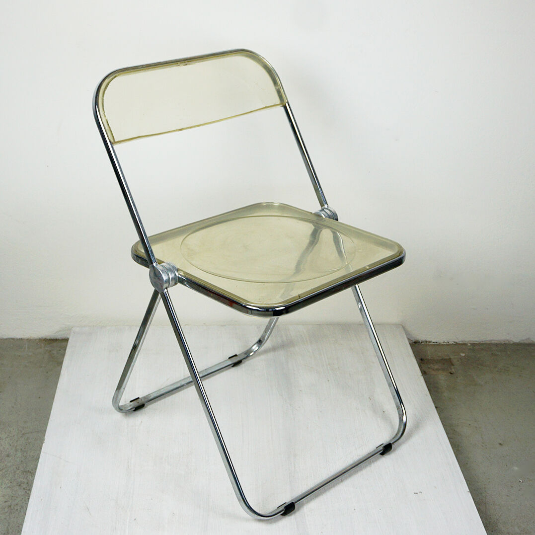 Folding chair "Plia Lucite" by G. Piretti for Castelli Italy