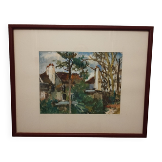 Gouache from the Jardin des Plantes in Paris