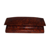Boite porte-plumes bois de loupe, 1970