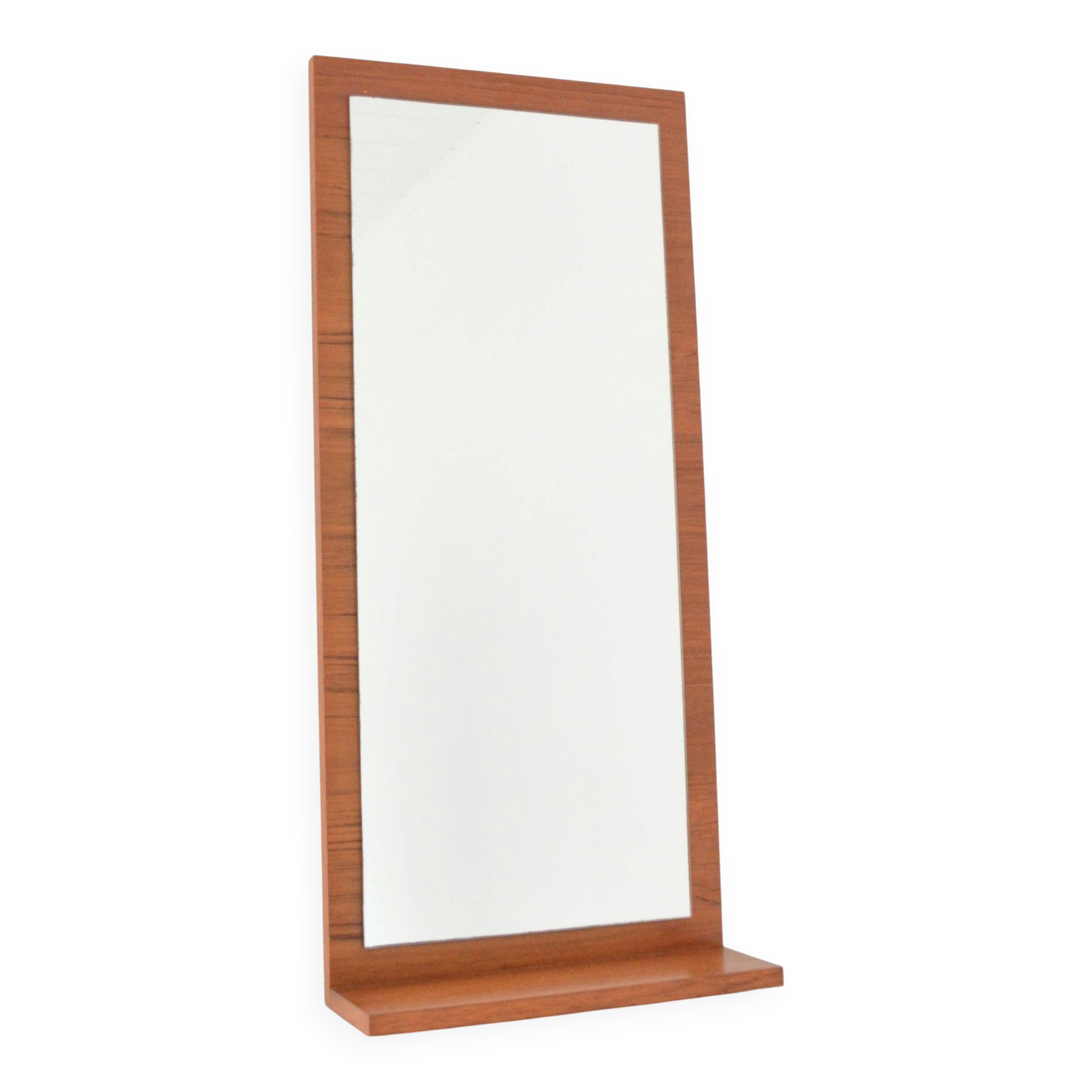 Scandinavian teak wall mirror 1960
