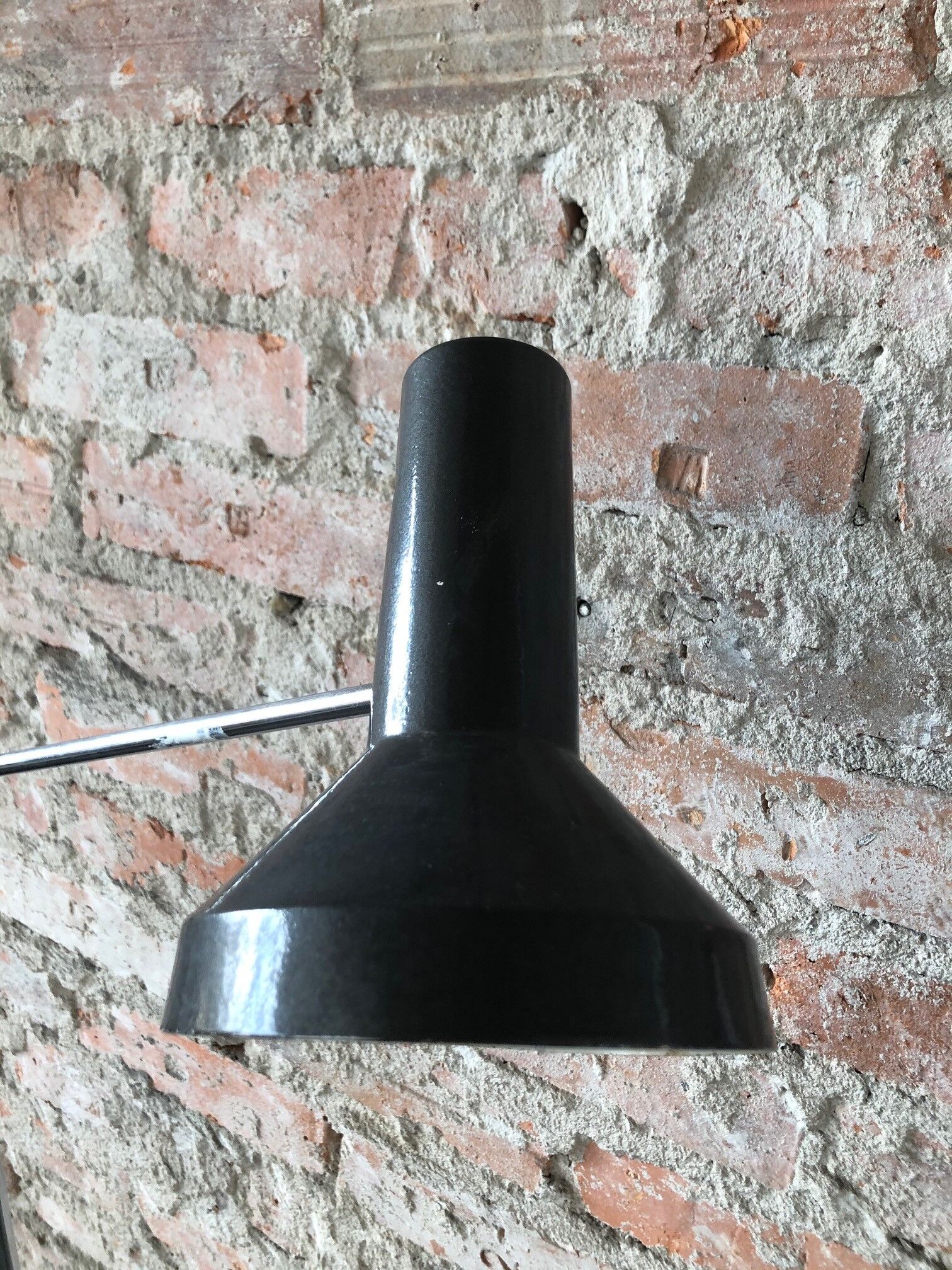 black adjustable floor lamp, 1960