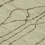 Handmade Turkish One of a Kind 257 cm x 298 cm Beige Wool Carpet