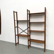 Bibliothèque Moderniste XXL en Pin Massif – Design Années 50 – L164 cm