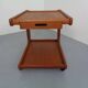 Large Rollable Teak Bar Cart, 1960s