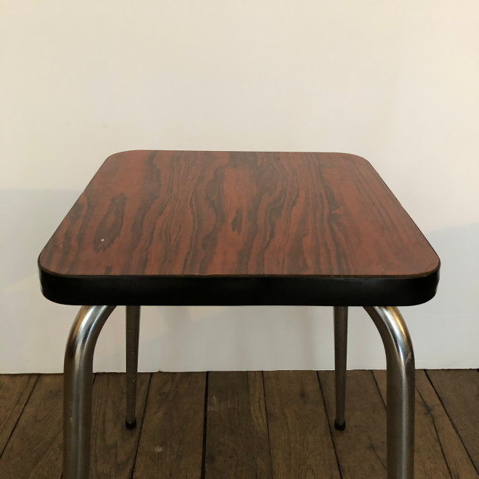 Brown formica stool