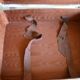 Vintage leather suitcase 1950 house Allemand-Arniaud in Marseille