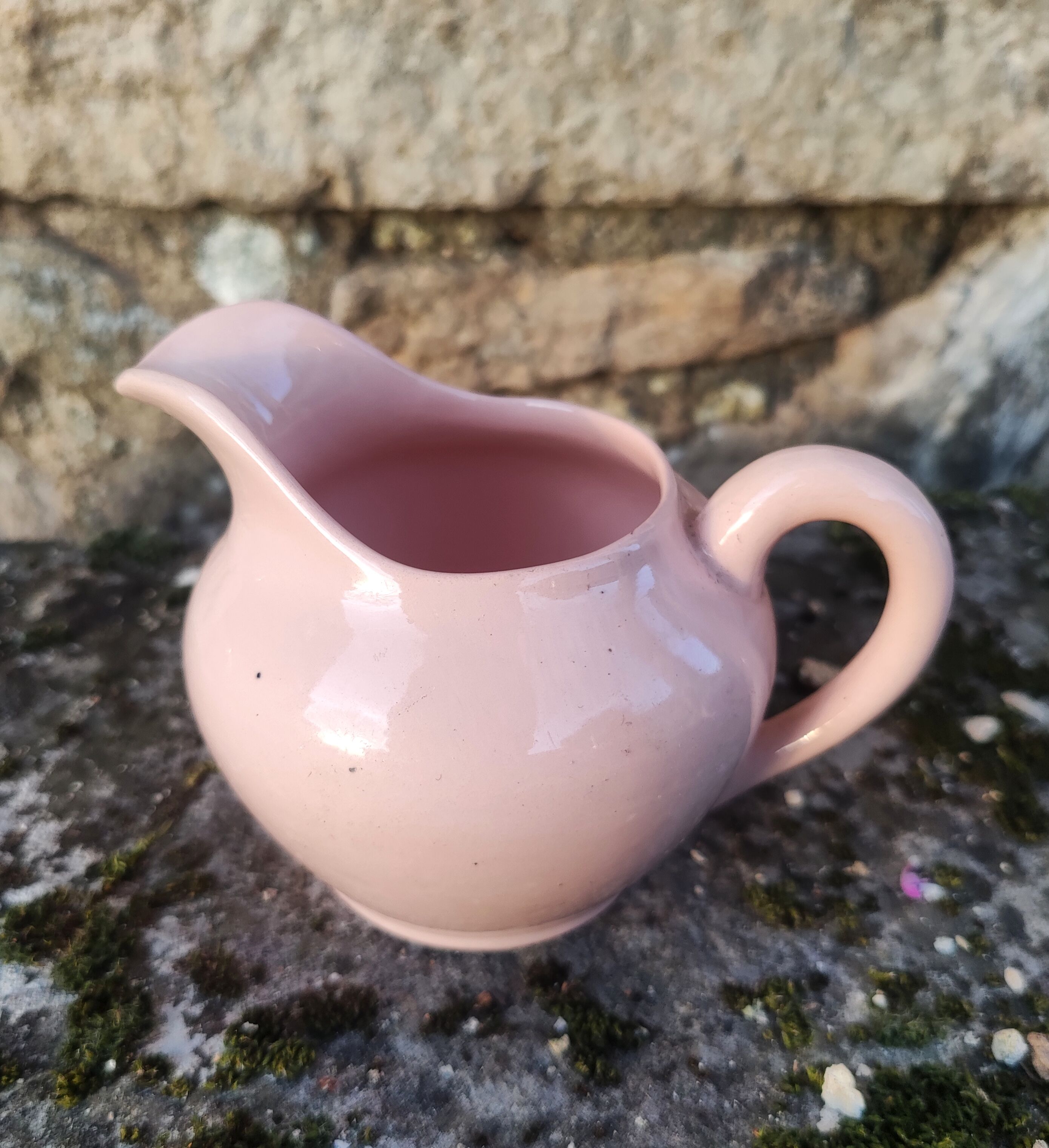 Sweeten and creamer Digoin Sarreguemines powder pink