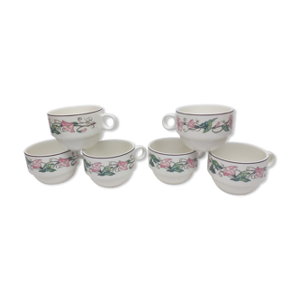 Lot 6 chocolate cups Villeroy and Boch Palermo cardboard