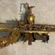 Pair of bronze Napoleon III andirons