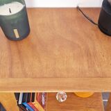 50s side table with compass legs