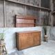 Buffet vaisselier en pin 1900