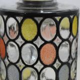 Colored glass pendant light