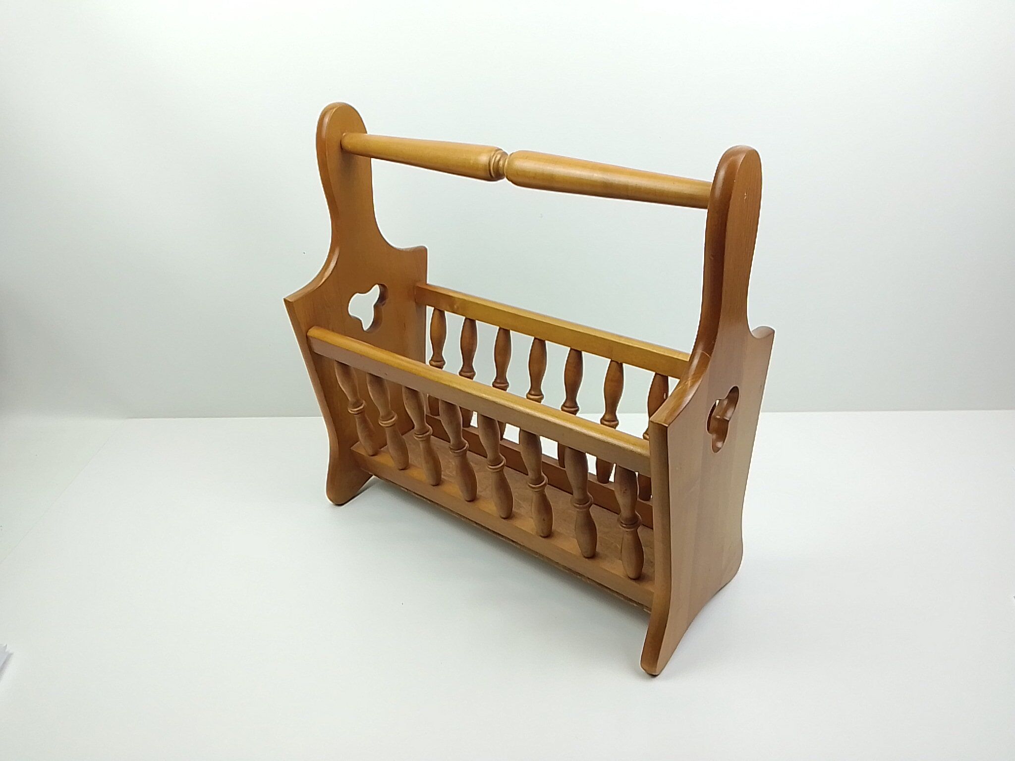 Oak magazine holders