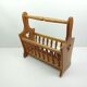 Oak magazine holders