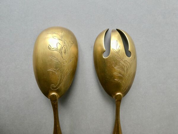 Couverts à salade et pelle à tarte en argent