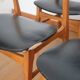 Lot de 6 chaises scandinaves skaï noir