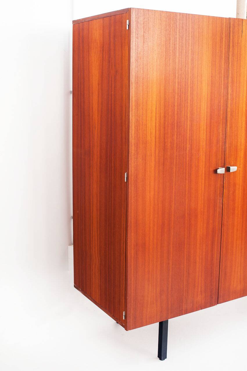 Modernist wardrobe by Gérard Guermonprez for Magnani. France, 1950s.