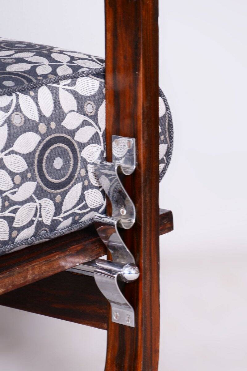 Art Deco Reclining Armchair attributed to Jindřich Halabala for Up Závody, 1920s
