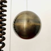 1 of 3 Adjustable Orion Glass Pendant Lamps from Staff