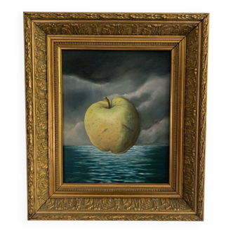 "apple" acrylic on canvas