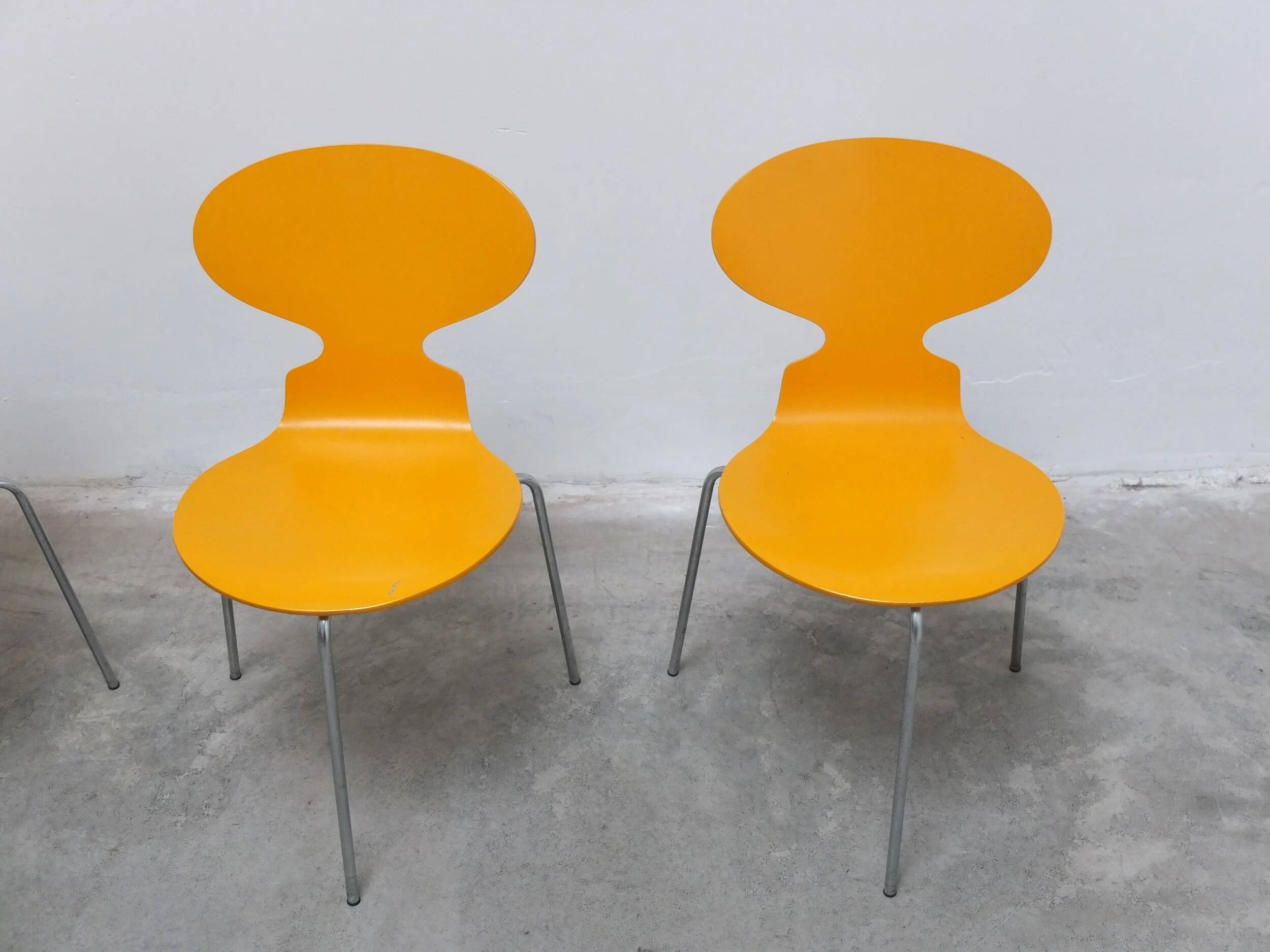 set of 4 'Ant' chairs by Arne Jacobsen for Fritz Hansen, 1974